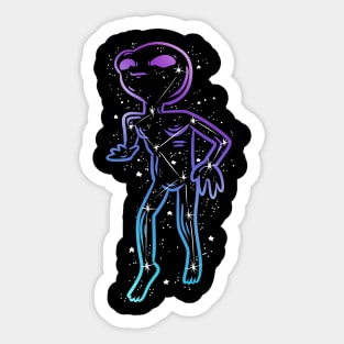 Marcianito 100% real no fake constellation Sticker